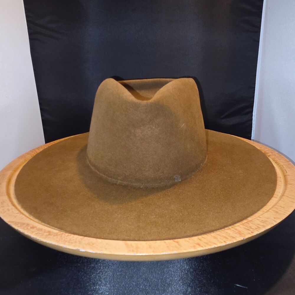 John B. Stetson 3X Beaver Western Cowboy Hat Size 7 Vintage - SHARP!